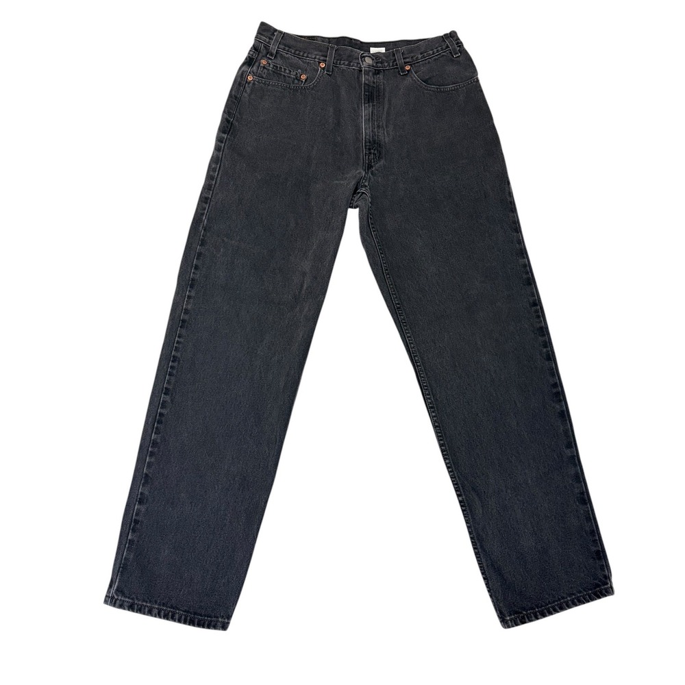 Vintage Levis 550 Relaxed Fit Mens Jeans Faded Black 36x32 90s USA Paper Tag